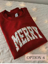 *LIMITED* Merry Applique Embroidered Sweatshirt