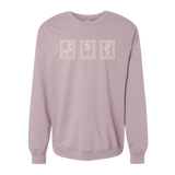 Floral Stamps Embroidered Sweatshirt