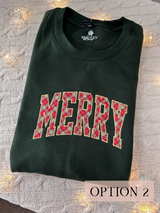 *LIMITED* Merry Applique Embroidered Sweatshirt