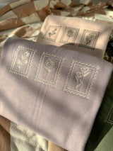 Floral Stamps Embroidered Sweatshirt