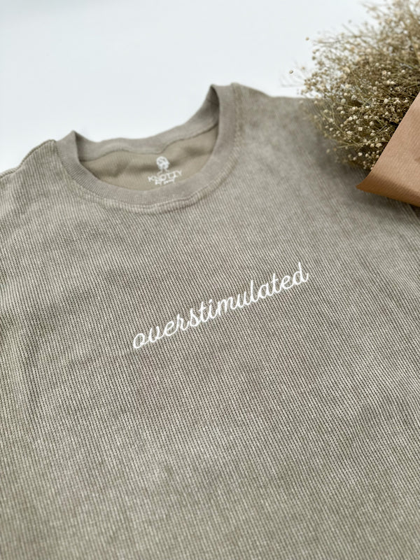 Overstimulated Corded Embroidered Sweashirt