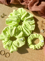 Pastel Lime Activewear Scrunchies