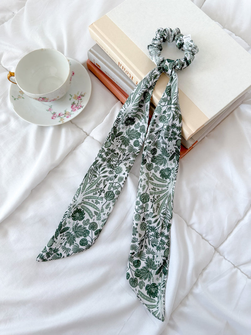 Plants Scrunchie Scarf