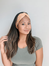 Neutral Leaf Stretchy Headband