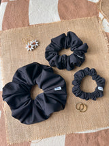 Black Activewear Scrunchies