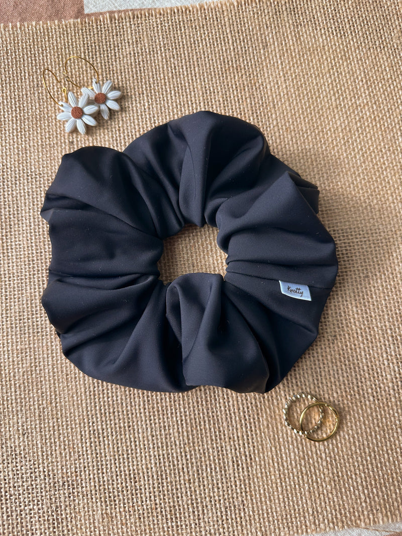 Black Activewear Scrunchies