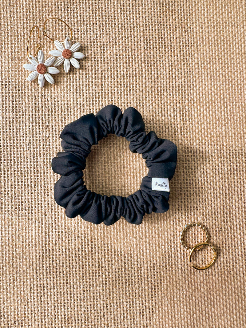 Black Activewear Scrunchies