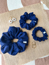 Navy Activewear Scrunchies