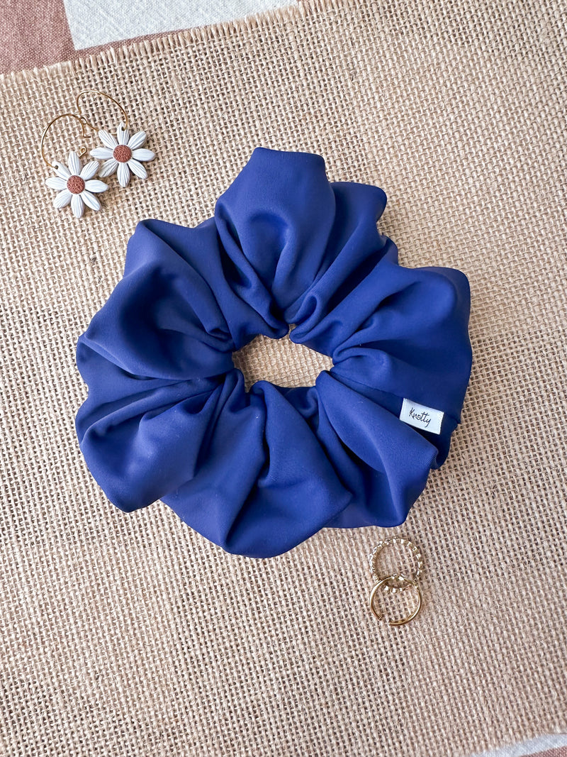 Navy Activewear Scrunchies