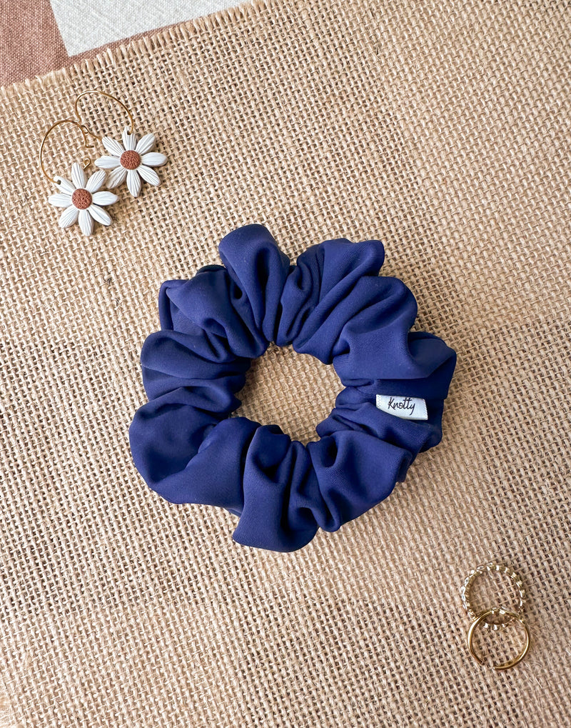 Navy Activewear Scrunchies