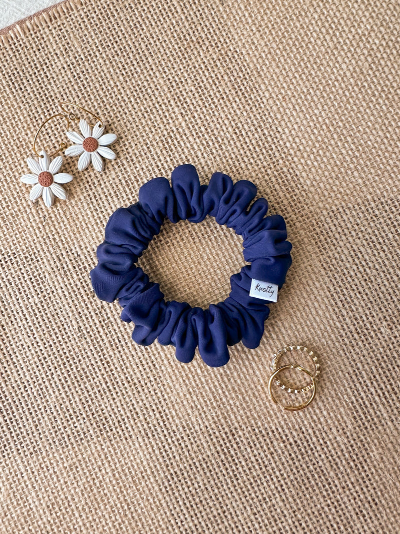 Navy Activewear Scrunchies