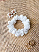 White Activewear Scrunchies