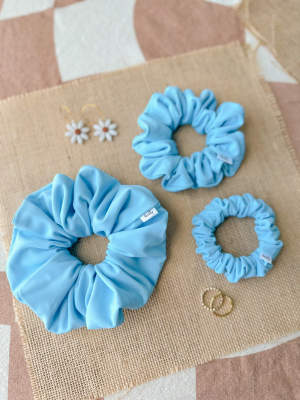 Baby Blue Activewear Scrunchies