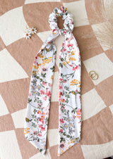 Summer Floral Scrunchie Scarf