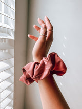 Cherry Red Activewear Scrunchies