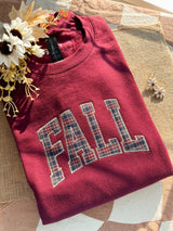 Fall Applique Embroidered Sweatshirt