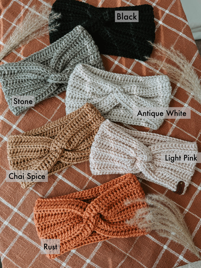 Chunky Knit Crochet Earmuffs