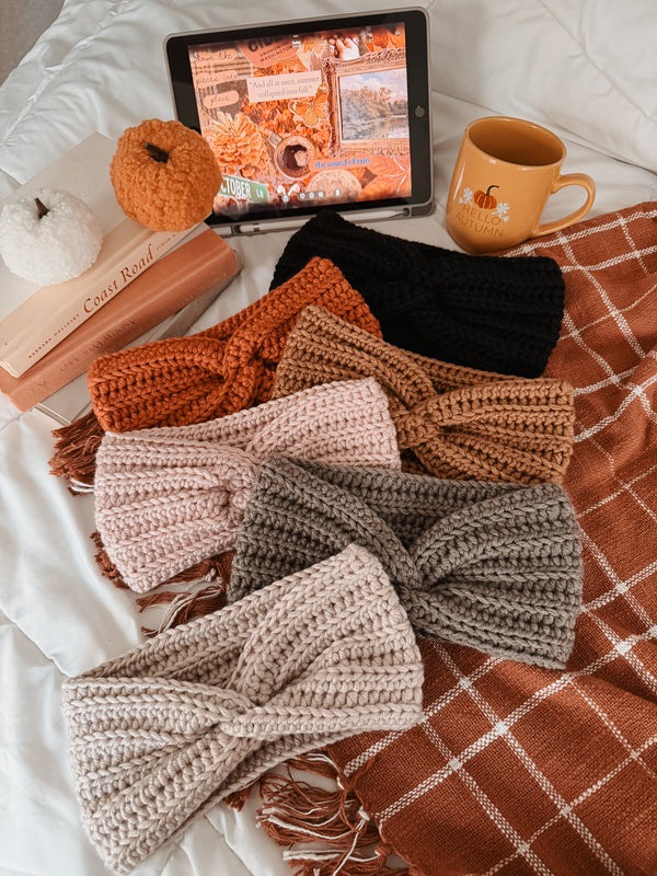 Chunky Knit Crochet Earmuffs