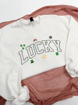 LUCKY Embroidered Sweatshirt