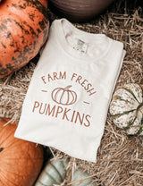 Embroidered Farm Fresh Pumpkins Tee